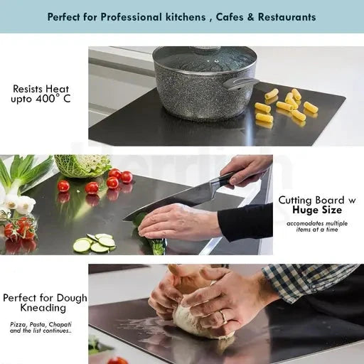 Premium Stainless Steel Chopping Board | Steel Kitchen Counter top for Cutting