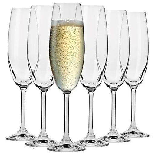 Wine Glass Long Design, Set Of 6 ( 180 Ml )